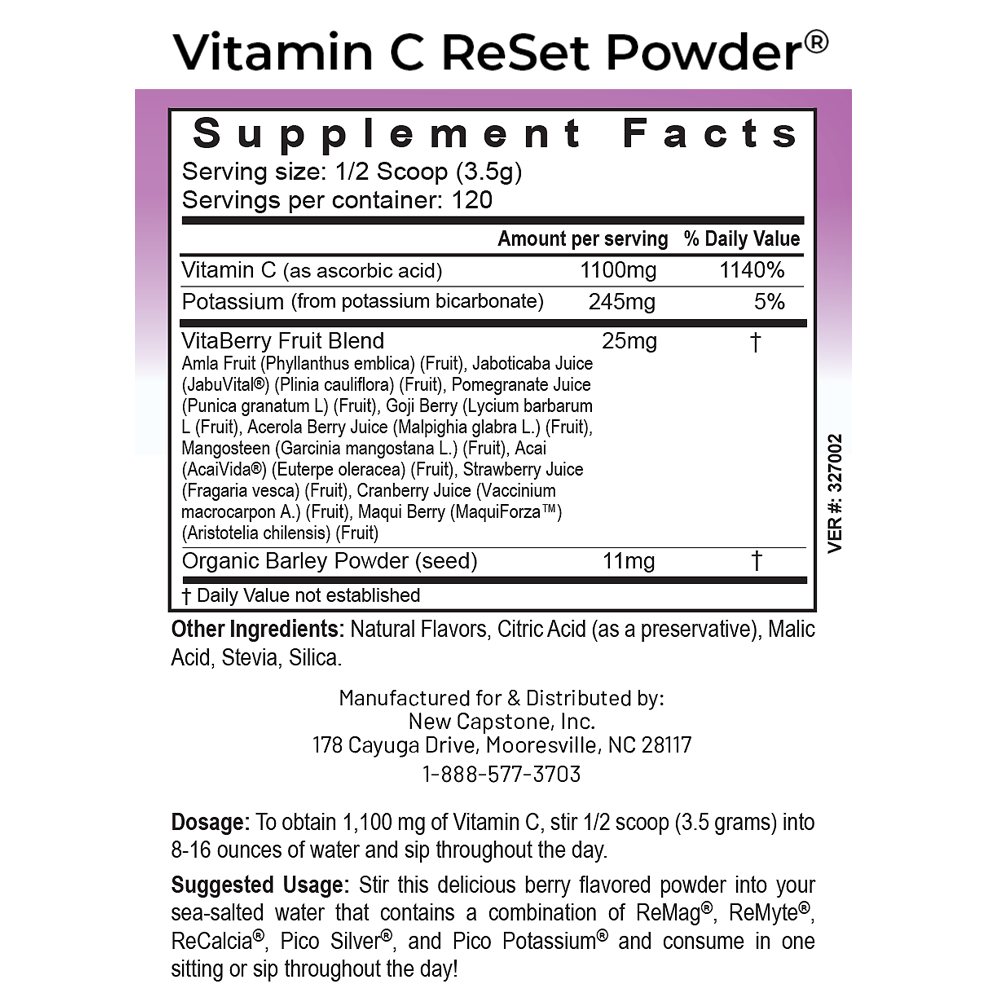 Vitamin C ReSet® Powder | Whole Food Vitamin C | RnA ReSet