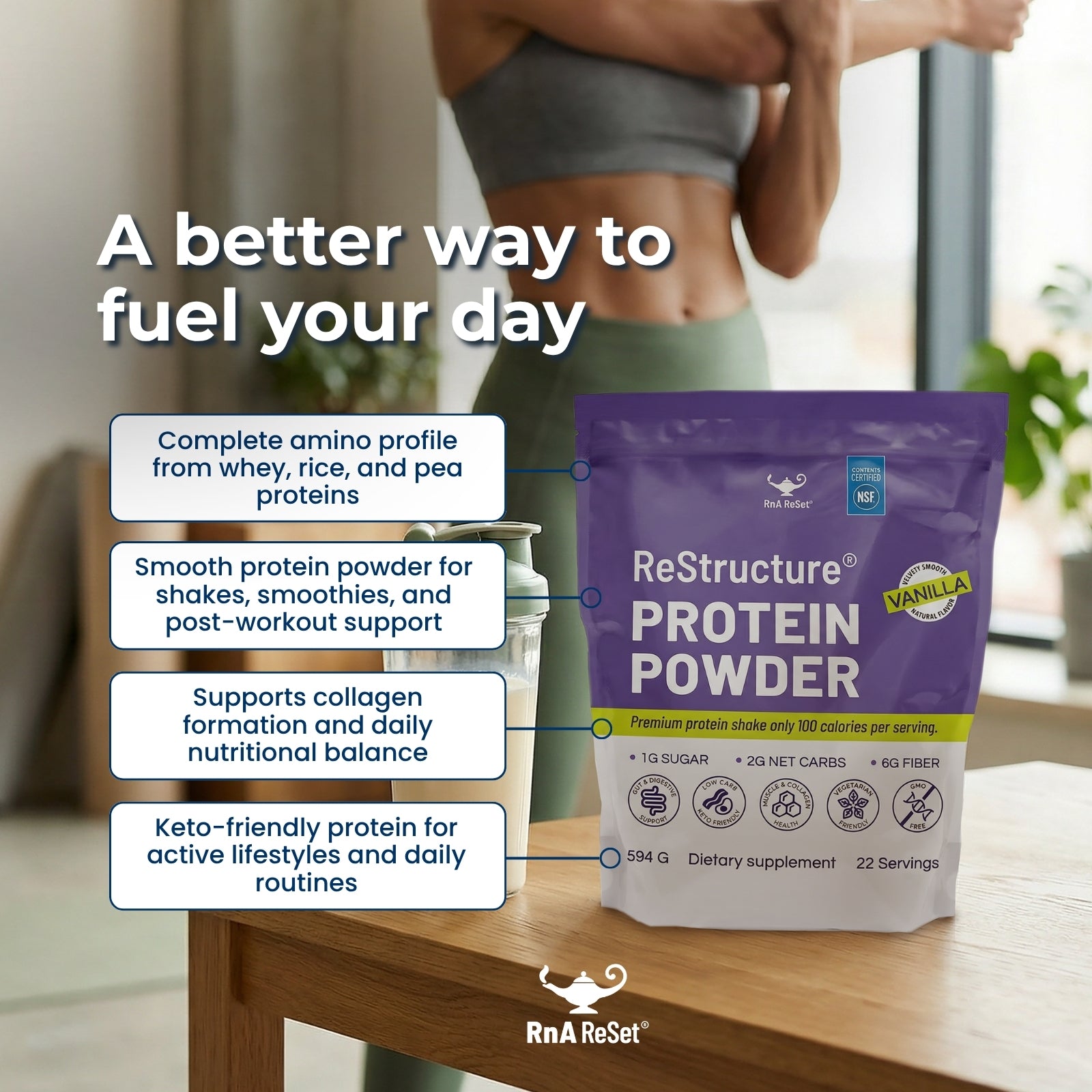 ReStructure® | Complete Protein Powder for Recovery | RnA ReSet