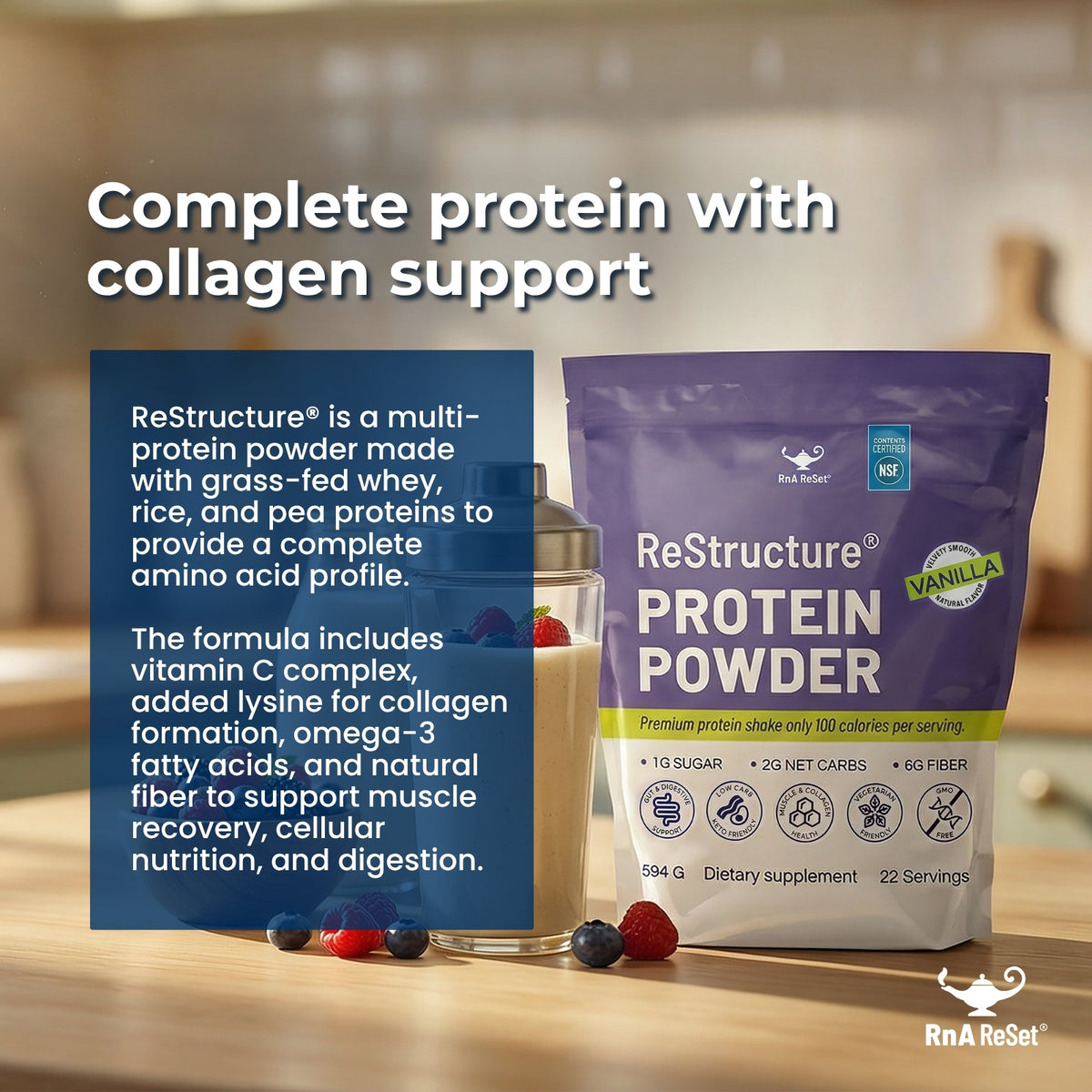 ReStructure® | Complete Protein Powder for Recovery | RnA ReSet