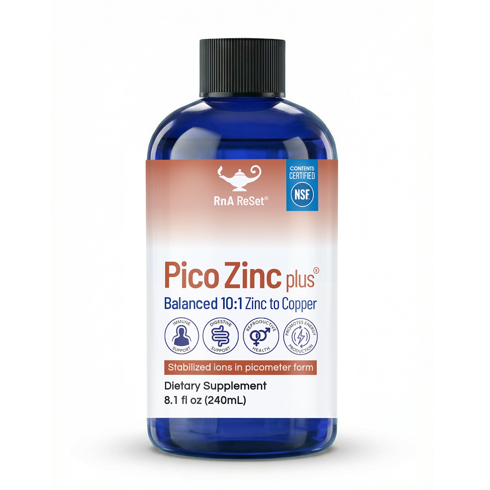 Pico Zinc Plus® | Zinc + Copper Picometer Formula | RnA ReSet