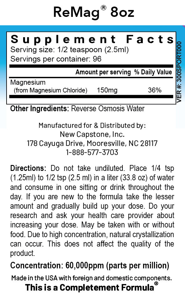 ReMag® Pico-Ionic Liquid Magnesium Supplement | RnA ReSet