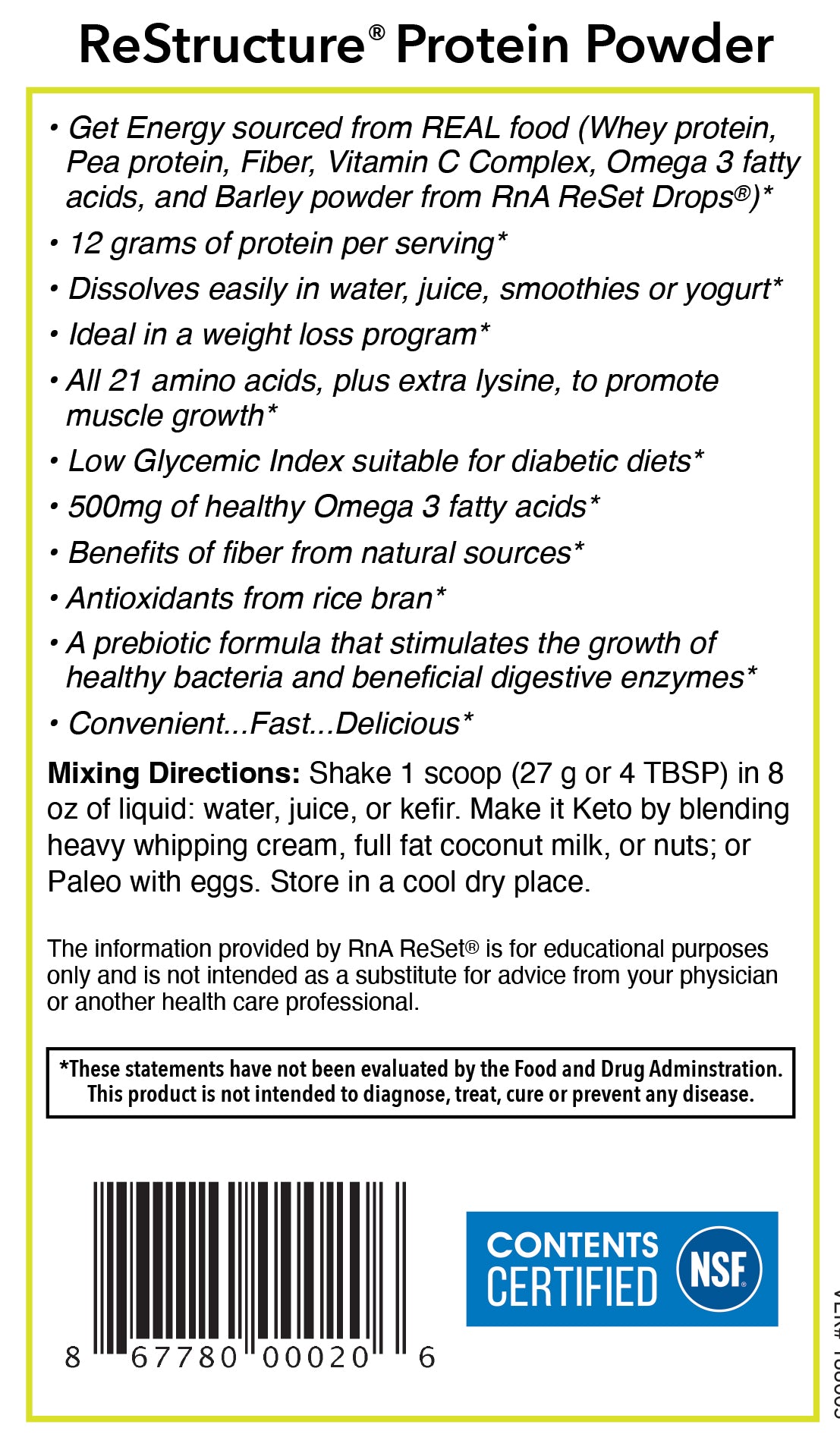 ReStructure Protein Powder