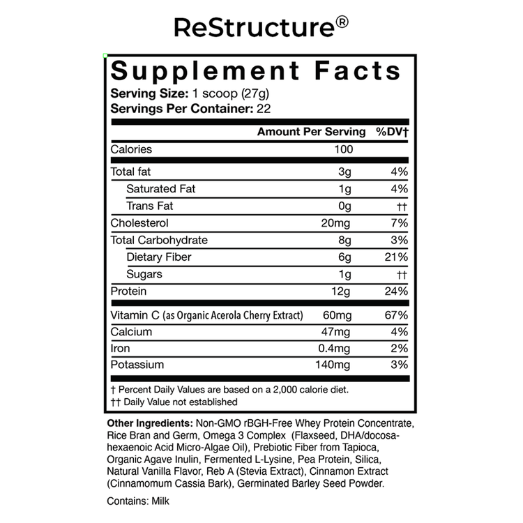 ReStructure® | Complete Protein Powder for Recovery | RnA ReSet