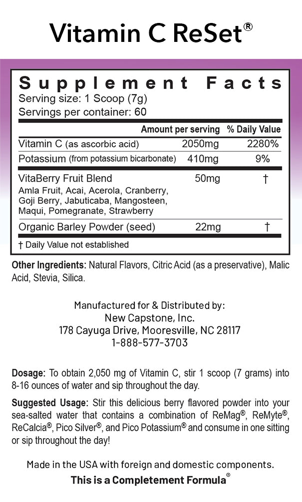 Polvo de vitamina C ReSet® 